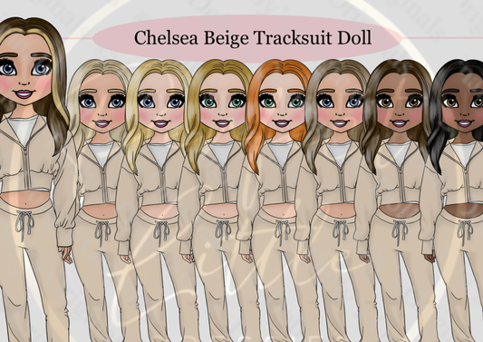 DESIGN A DOLLY - Chelsea Beige Tracksuit