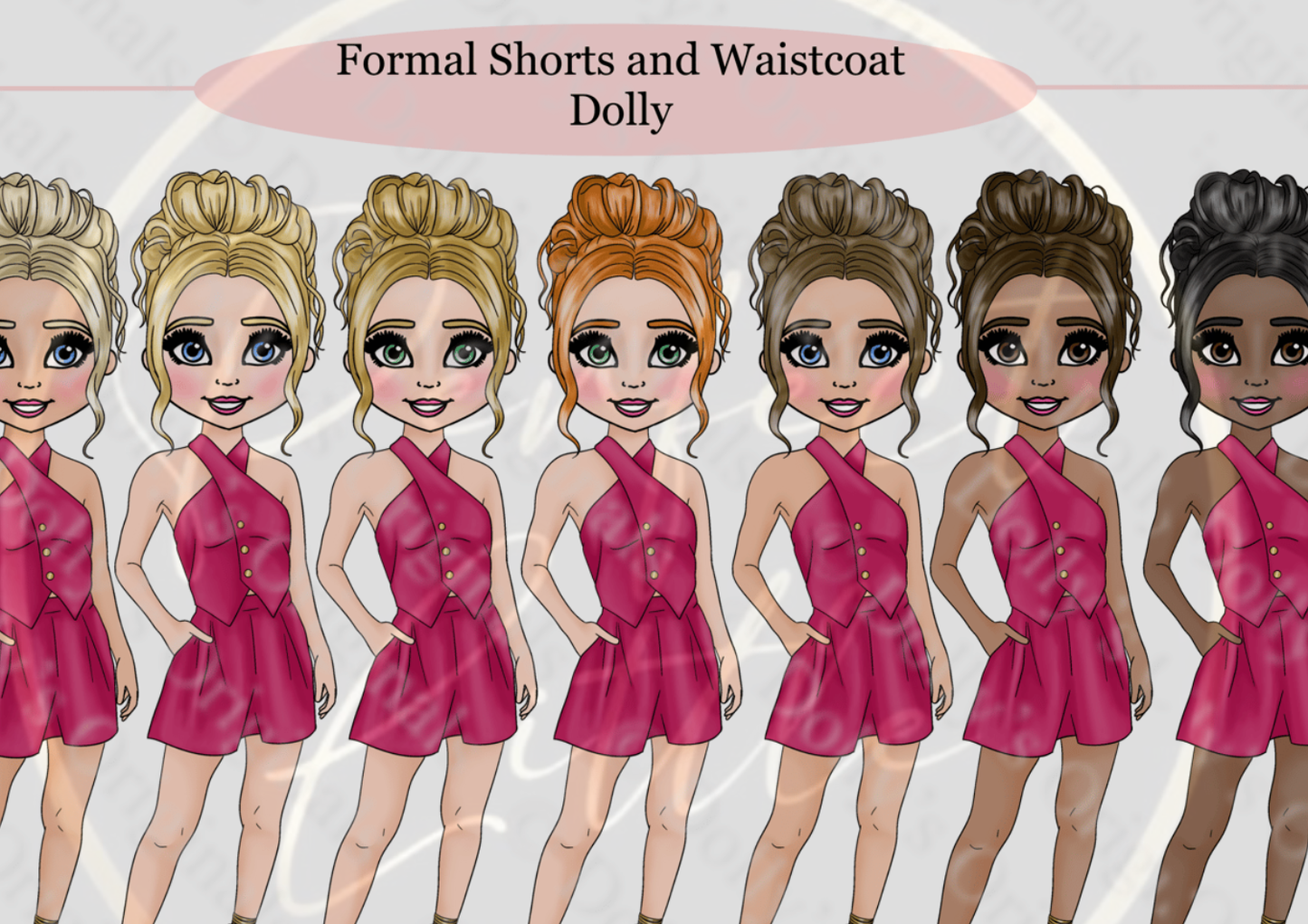 DESIGN A DOLLY - Formal Shorts Waistcoat