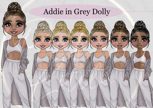DESIGN A DOLLY - Addie In Grey