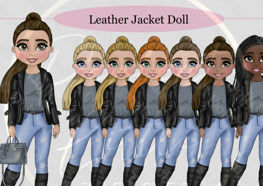 DESIGN A DOLLY - Leather Jacket Doll