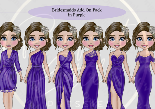 DESIGN A DOLLY - Purple Bridesmaid Dresses