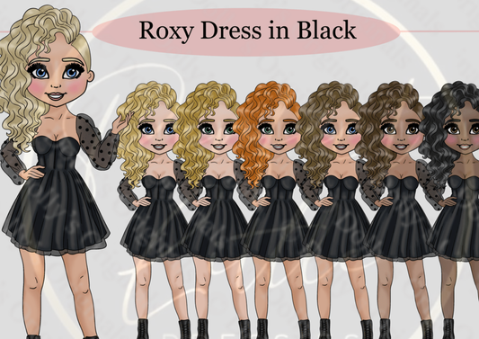 DESIGN A DOLLY - Roxy Dress Black