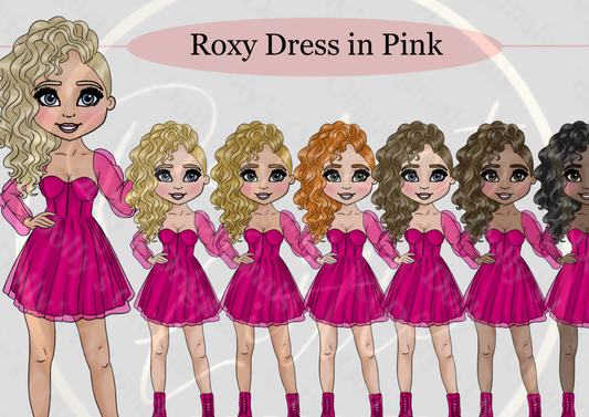 DESIGN A DOLLY - Roxy Dress Pink