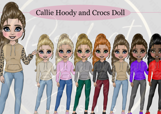 DESIGN A DOLLY - Callie Hoodie And Croc Doll