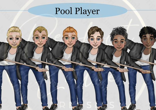 DESIGN A DOLLY - Pool Player