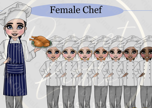 DESIGN A DOLLY - Female Chef