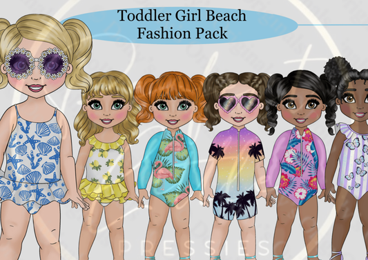 DESIGN A DOLLY - Toddler Girl Beach Fashion