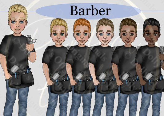 DESIGN A DOLLY - Male Barber