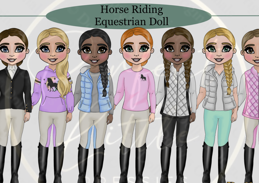 DESIGN A DOLLY - Horse Riding Equestrian