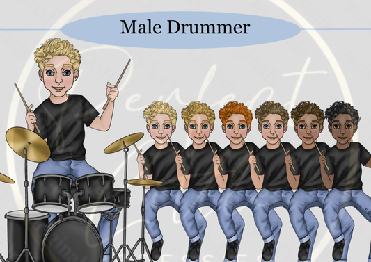 DESIGN A DOLLY - Male Drummer