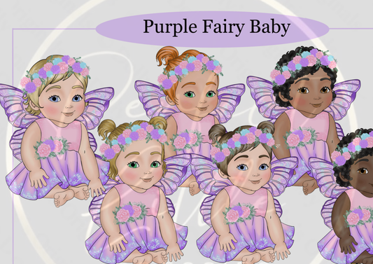 DESIGN A DOLLY - Purple Fairy Baby