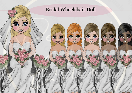 DESIGN A DOLLY - Bridal Wheelchair Doll