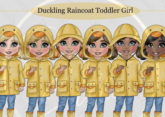 DESIGN A DOLLY - Duckling Raincoat Toddler Girl