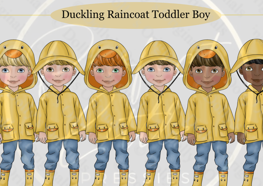 DESIGN A DOLLY - Duckling Raincoat Toddler Boy