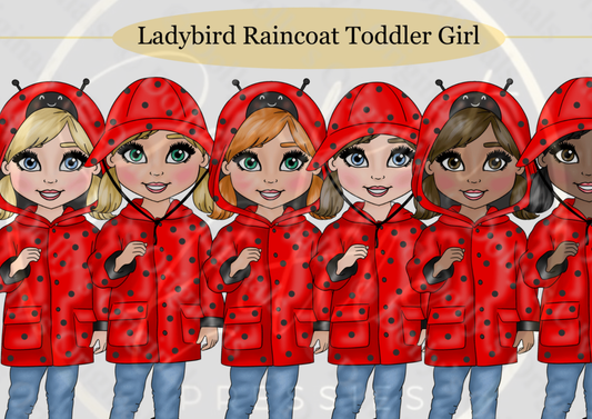 DESIGN A DOLLY - Ladybird Raincoat Toddler Girl