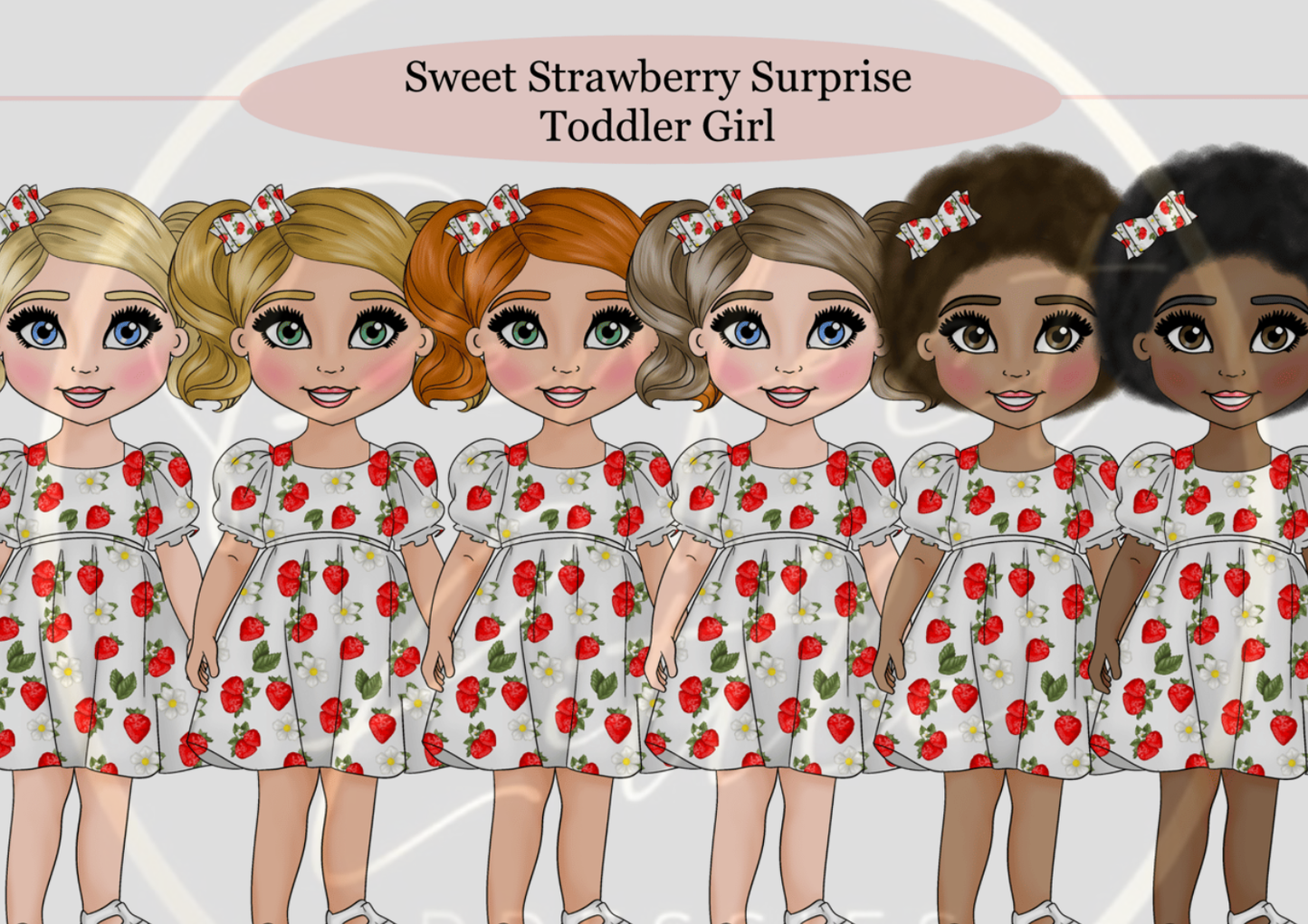 DESIGN A DOLLY - Sweet Strawberry Toddler Girl