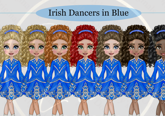 DESIGN A DOLLY - Irish Dancer In Blue