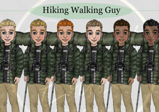 DESIGN A DOLLY - Hiking Walking Guy