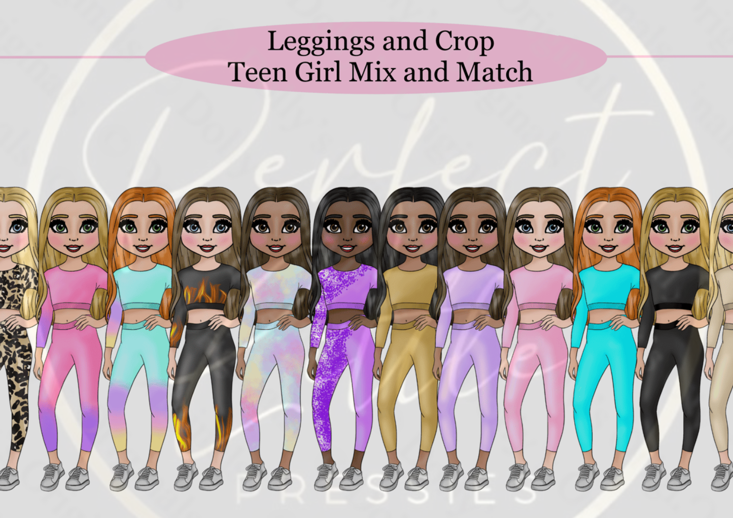 DESIGN A DOLLY - Leggings And Crop Teen Girl