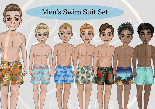 DESIGN A DOLLY - Men Swim Suit Sets
