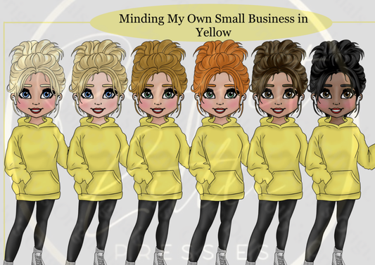 DESIGN A DOLLY - Minding My Own Business Yellow