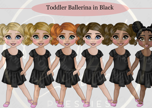 DESIGN A DOLLY - Toddler Ballerina In Black