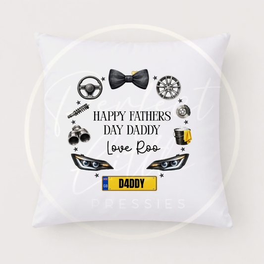 Father's Day - Car Wreath Pillow Case