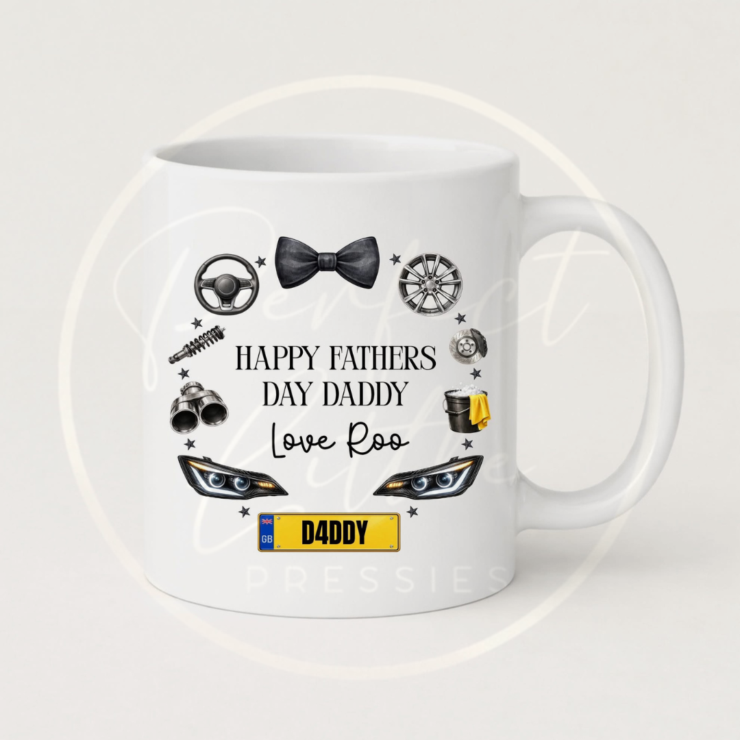 Father's Day - Car Wreath Mug