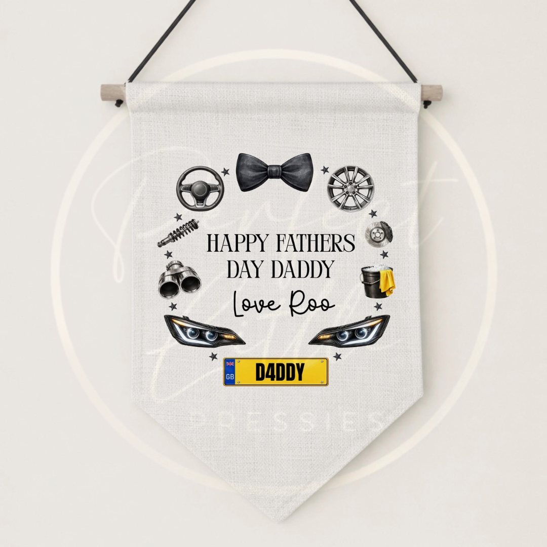 Father's Day - Hanging Car Wreath Pendant
