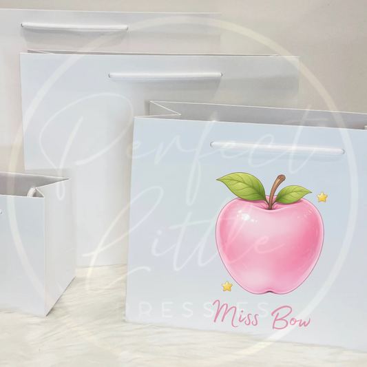 Paper Gift Bag - Pink Apple