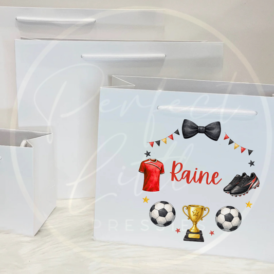 Paper Gift Bag - Football Wreaths