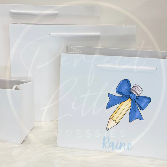 Paper Gift Bag - Bow Pencil