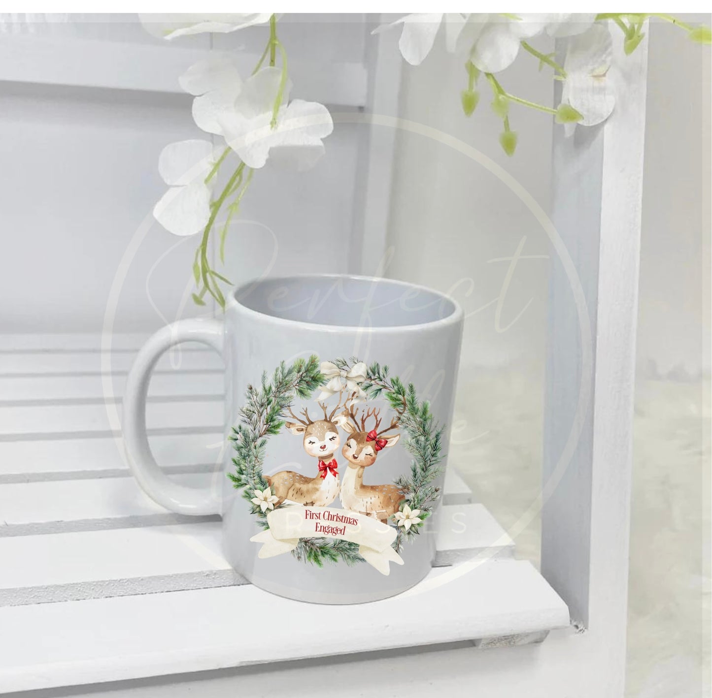 Christmas Mug - First Christmas Engaged