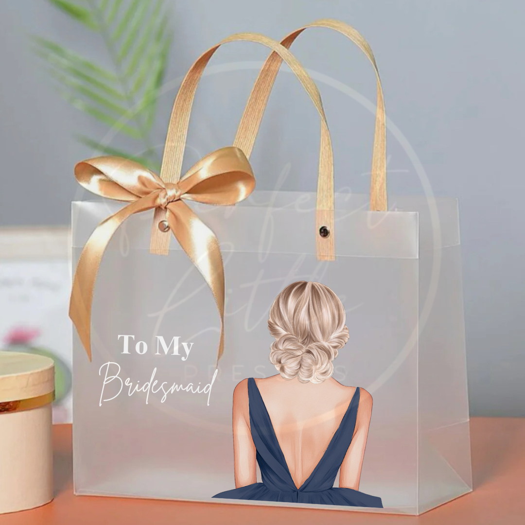 Frosted Gift Bag - Bridesmaid/Prom Silhouette