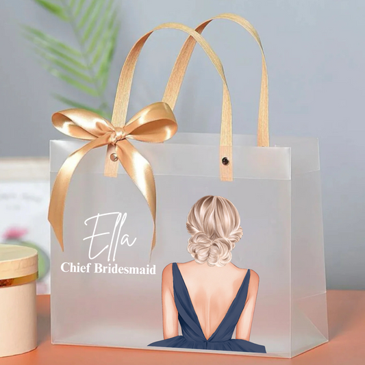 Frosted Gift Bag - Bridesmaid/Prom Silhouette
