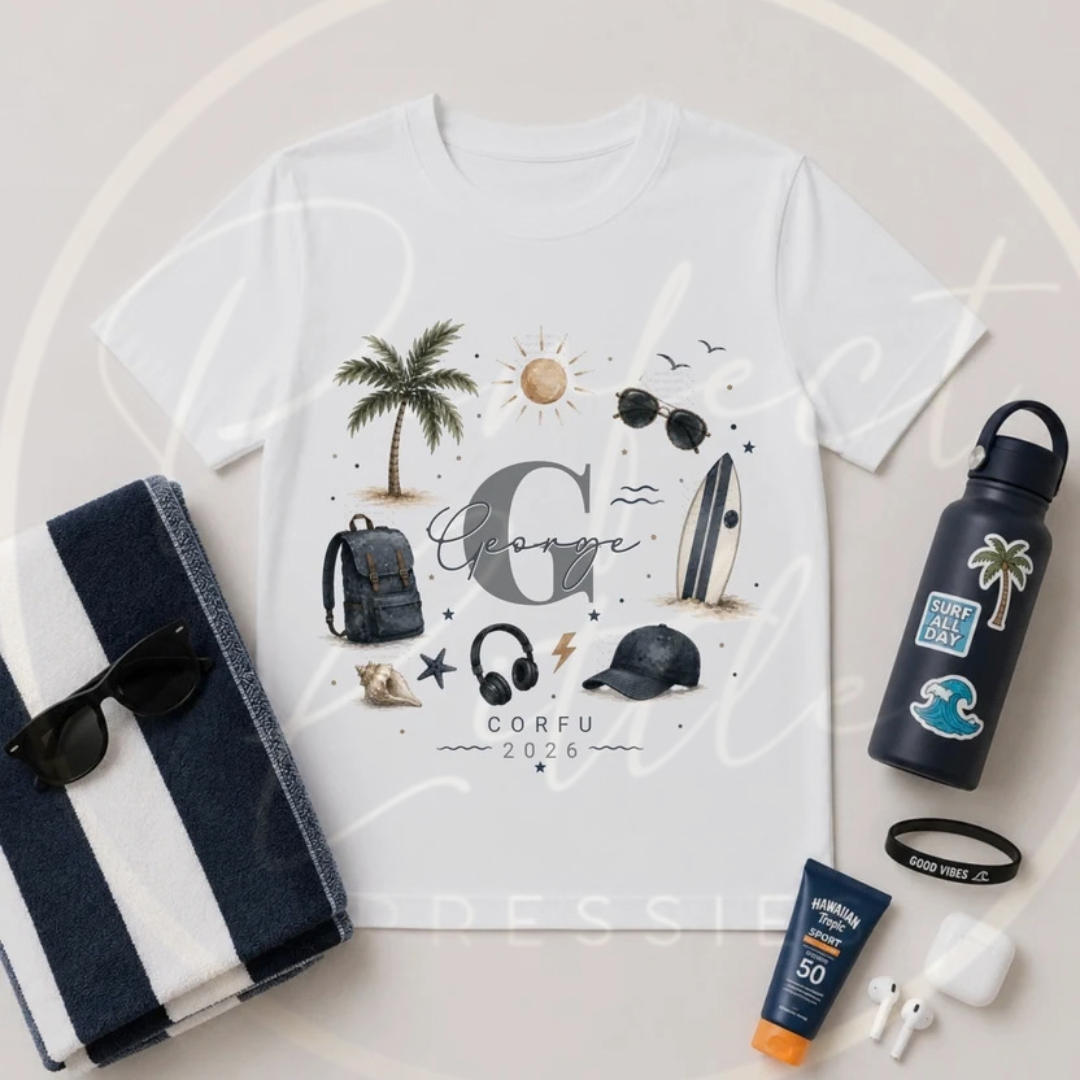 T-Shirt - Grey Holiday Wreath