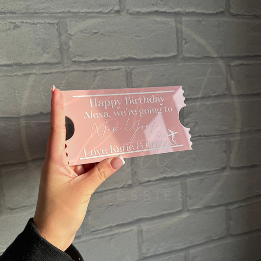 Acrylic Mock Ticket