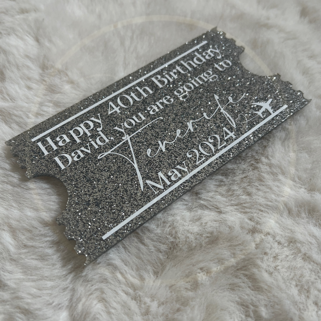 Acrylic Mock Ticket