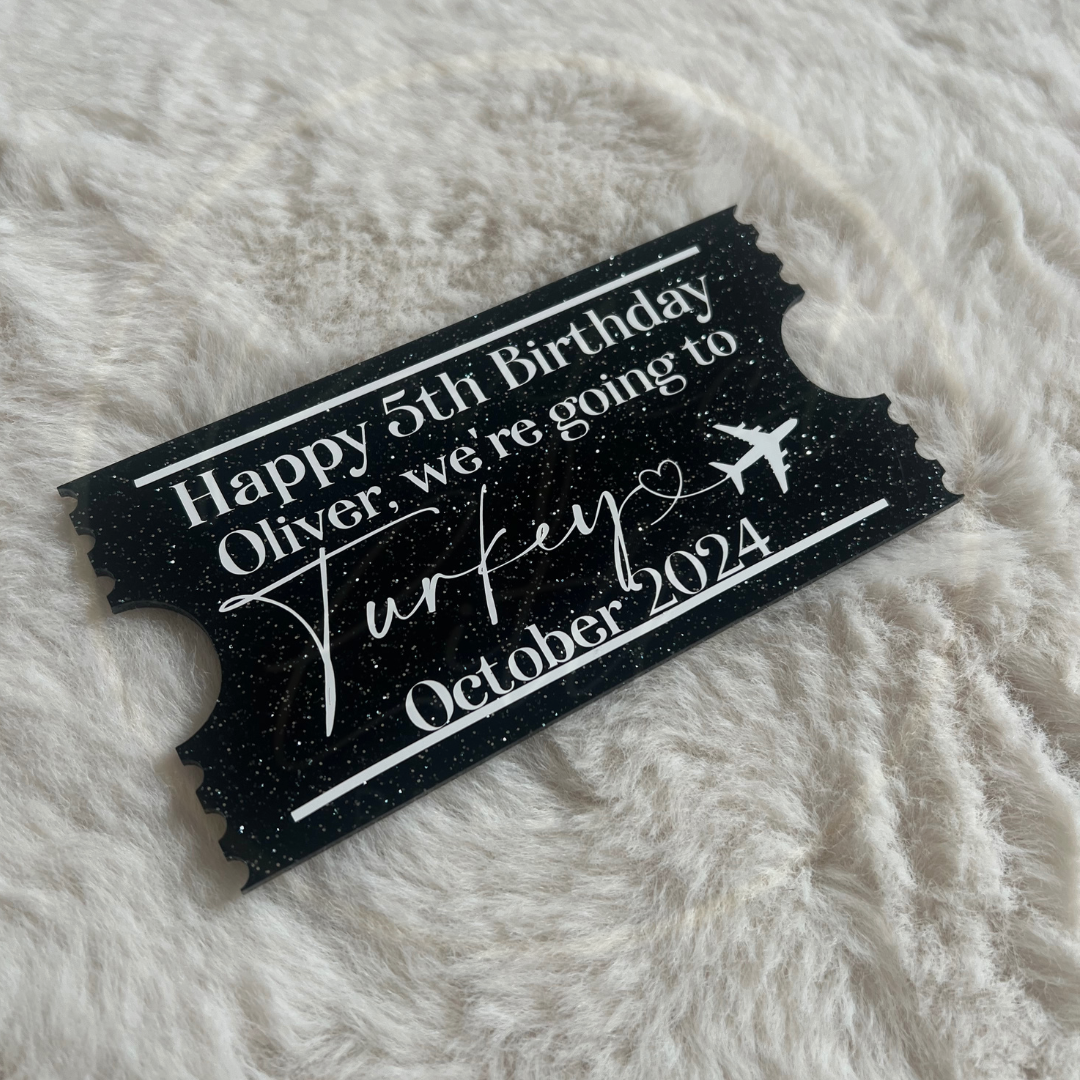 Acrylic Mock Ticket