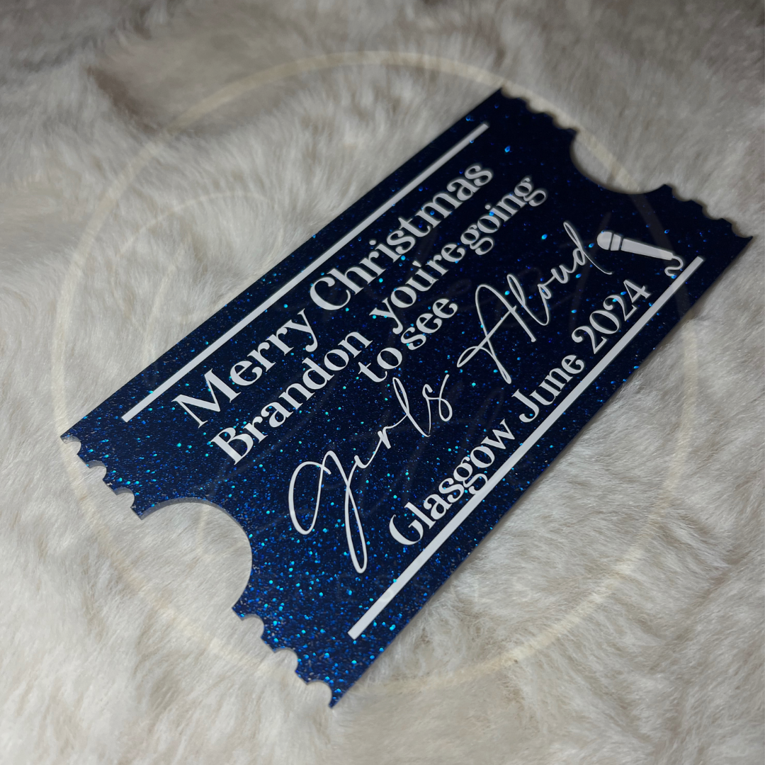 Acrylic Mock Ticket