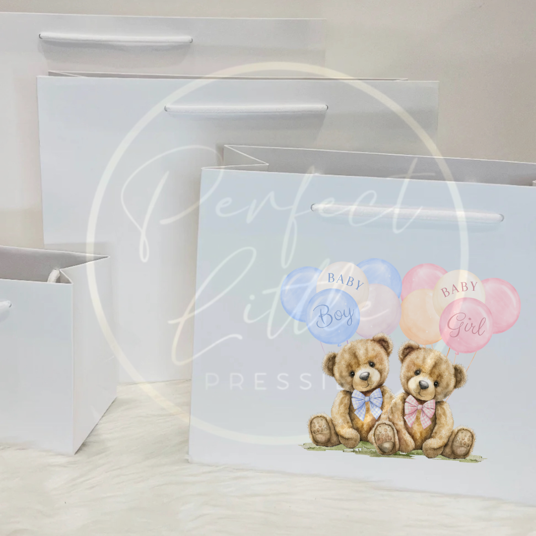 Gift Bag - Gender Reveal Bears