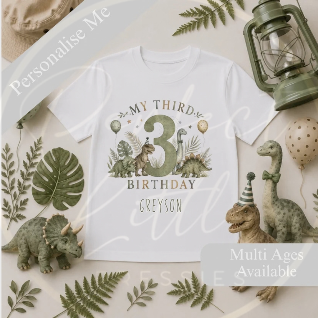 Birthday T-Shirt - Dinosaur Land