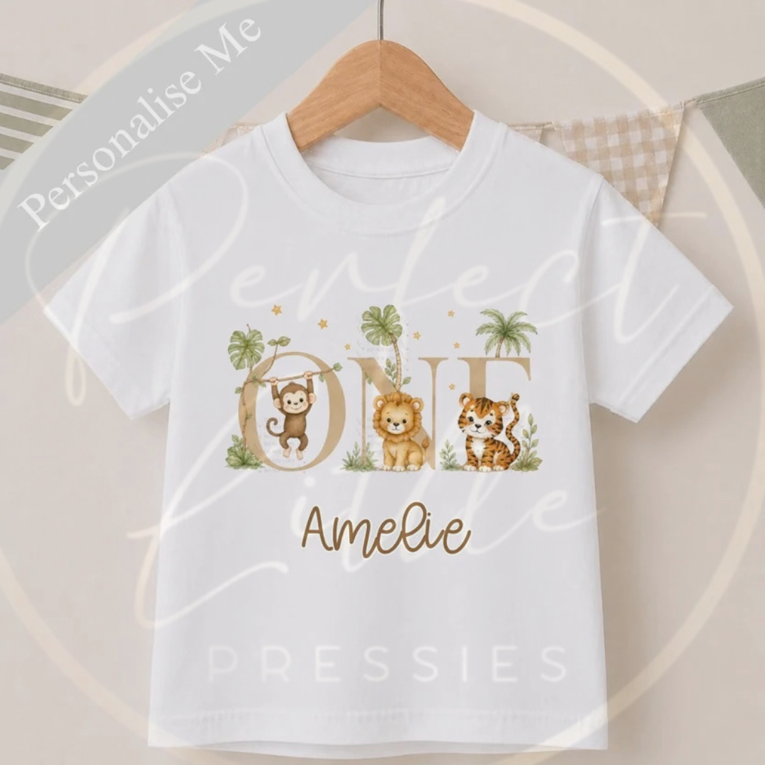 Birthday T-Shirt - Jungle Scene