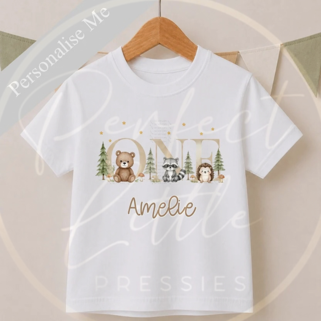 Birthday T-Shirt - Woodland Scene
