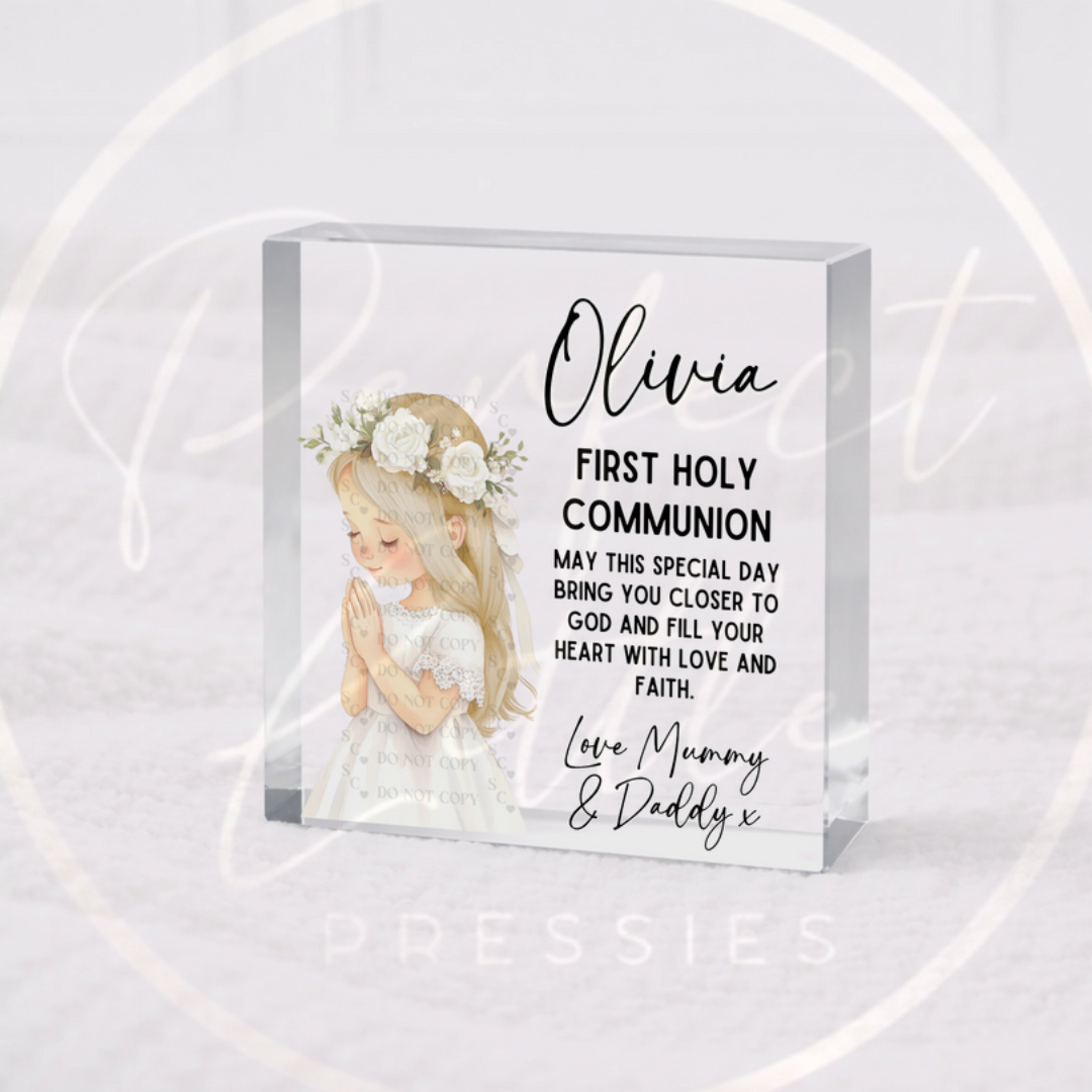 Holy Communion - Girl Freestanding Acrylic