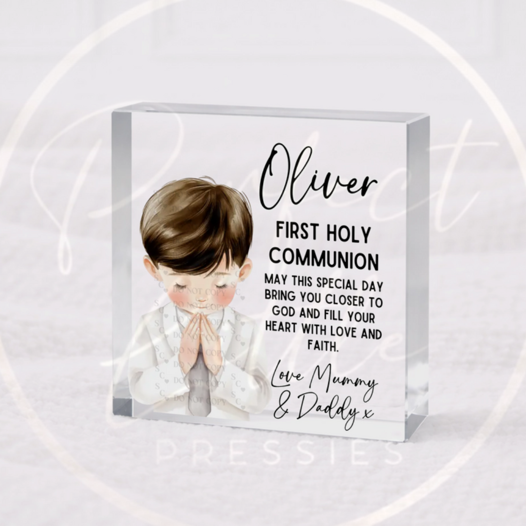 Holy Communion - Boy Freestanding Acrylic