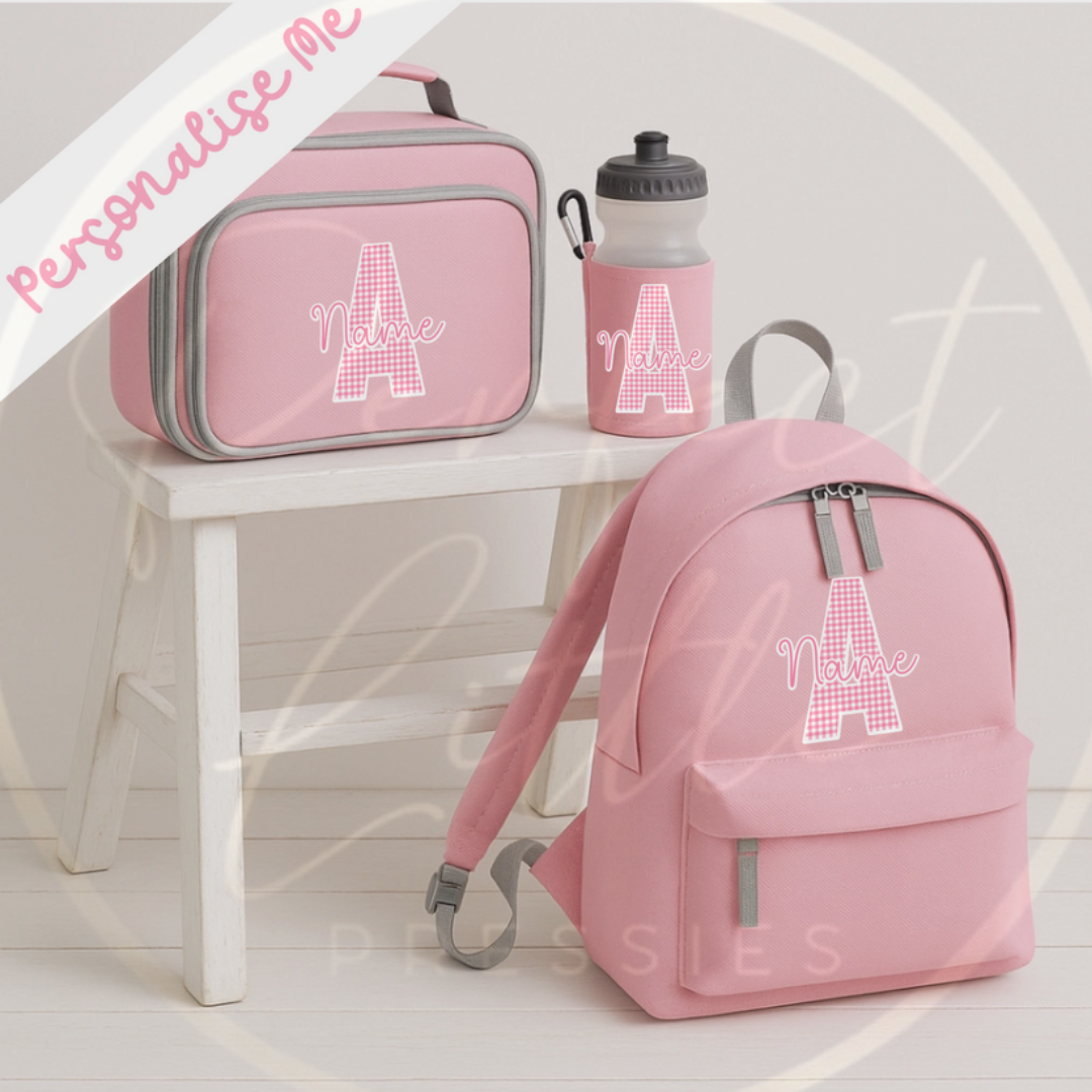 School Set - Pink Gingham
