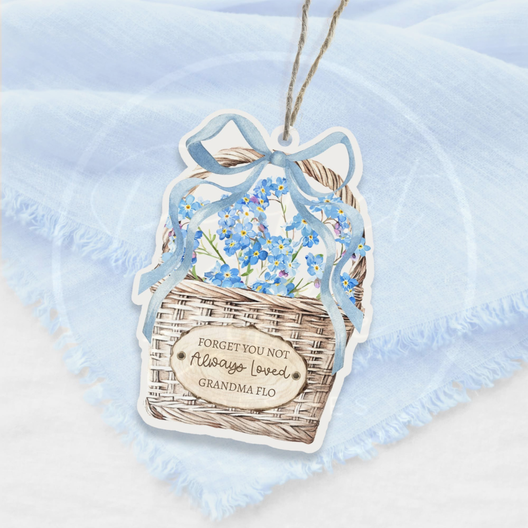 Mother's Day - Hanging Floral Basket Printed Acrylic