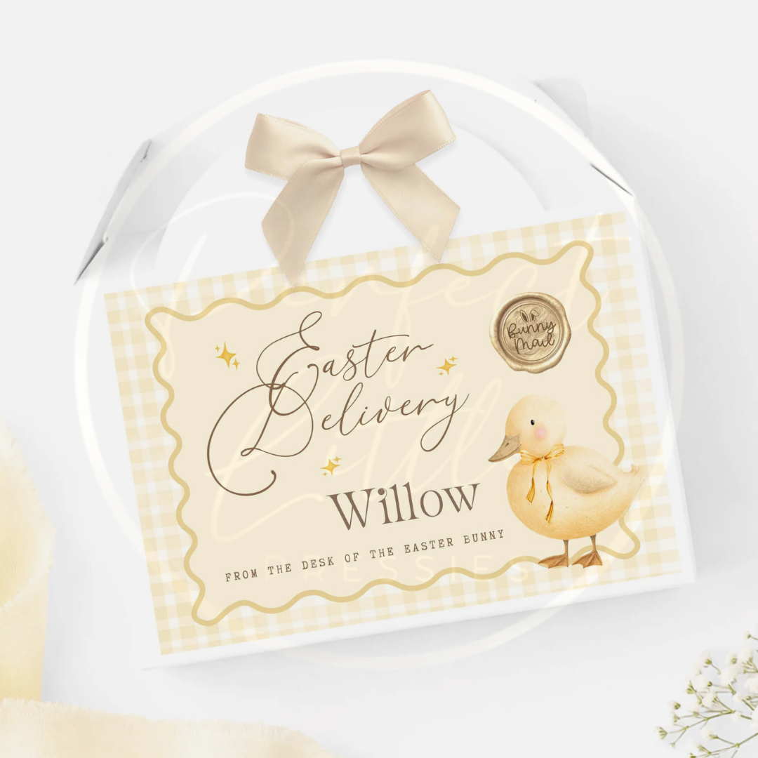 Easter - Little Duckling Fillable Treat Box