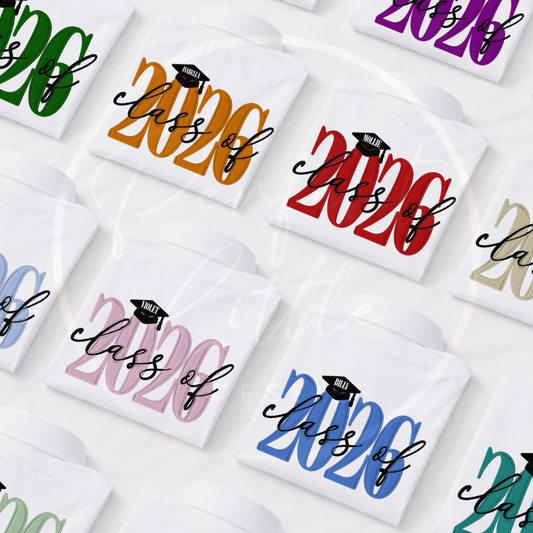 School Leaver Shirt - Embroidery Effect Class of 2026